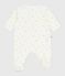 Pijama de algod&oacute;n con flores para beb&eacute; blanco/multicolor