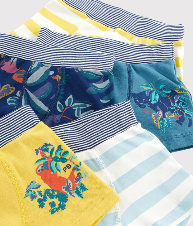 Lote de 5 b&oacute;xeres con estampado de jungla para ni&ntilde;o peque&ntilde;o multicolor