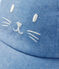 Gorra de tela vaquera de bebé azul DENIM CLAIR