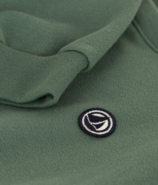 Sudadera de felpa para niño verde CROCO