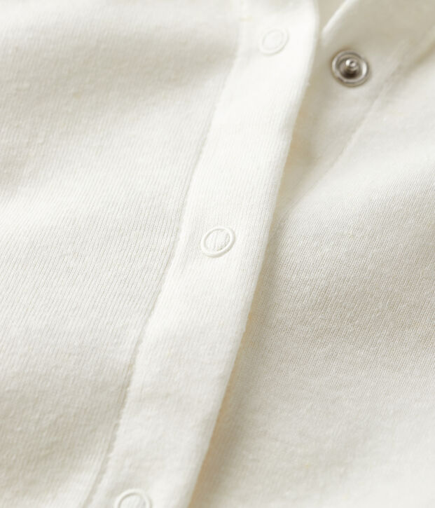 Rebeca de algod&oacute;n/lino de mujer blanco