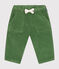Pantalón de terciopelo para bebé verde PALMERAIE
