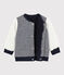 Cárdigan reversible para bebé niño azul SMOKING/blanco MARSHMALLOW