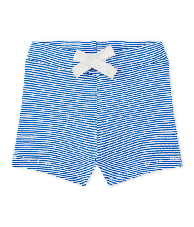 Short beb&eacute; ni&ntilde;o a rayas azul/blanco