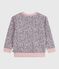 Sudadera infantil de algodón con estampado rosa JOLI/blanco MULTICO