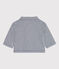 Chaqueta corta de tela a rayas para bebé azul MEDIEVAL/blanco MARSHMALLOW
