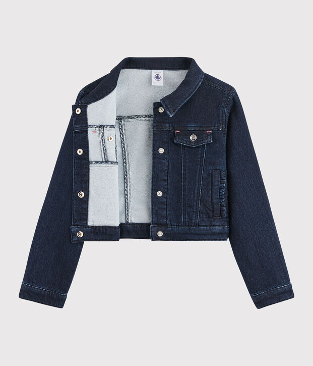Chaqueta vaquera para ni&ntilde;a azul