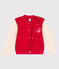 Chaqueta teddy de felpa para niño rojo PEPS/blanco AVALANCHE