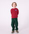 Sudadera infantil lisa de algodón AMARANTE