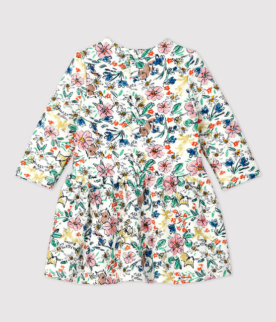 Vestido acolchado de bebé. blanco MARSHMALLOW/blanco MULTICO