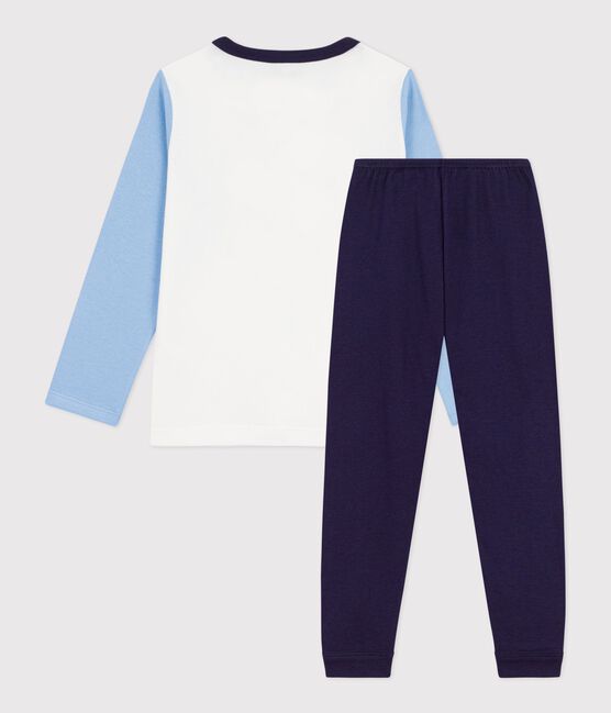 Pijama infantil de algodón con estampado de perro azul SOIR/ MULTICO