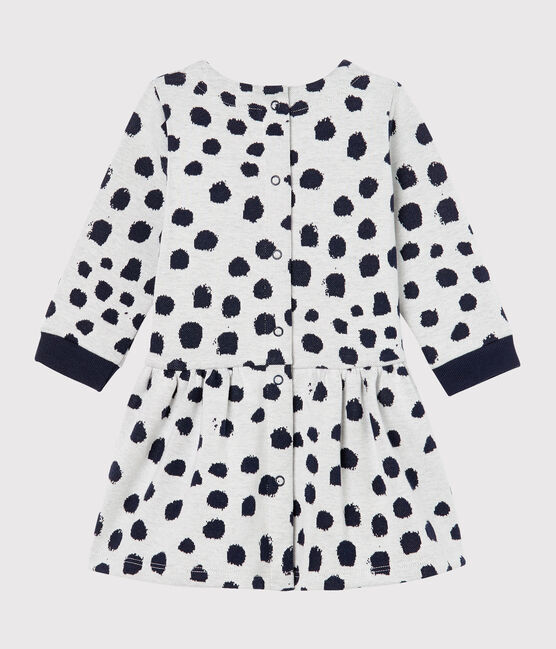Vestido de manga larga Jean Jullien para bebé niña blanco MARSHMALLOW/ DOTTIES