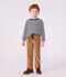 Pantal&oacute;n infantil recto de terciopelo LATTE