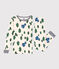 Pijama de algodón ajustado para niño/niña verde AVALANCHE/blanco MEDIEVAL/ MULTICO