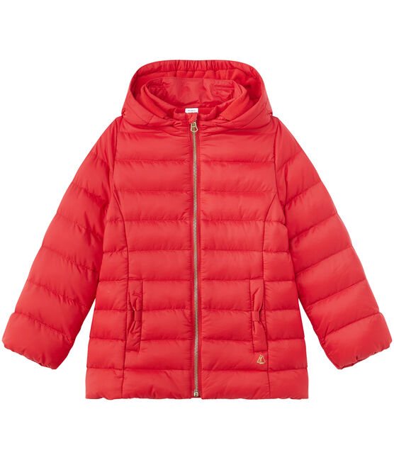 Plumón con capucha de niña rojo FROUFROU