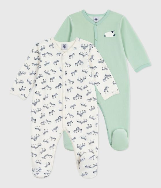 Juego de pijamas de algodón estampado para bebé variante 1