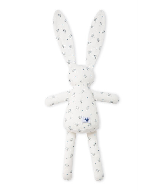 Doudou lapin bébé mixte imprimé blanco LAIT/blanco MULTICO