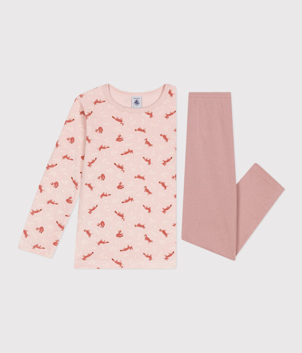 Pijama de terciopelo para ni&ntilde;o/a rosa/multicolor