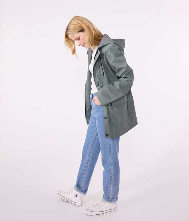 Impermeable ic&oacute;nico para mujer/hombre verde