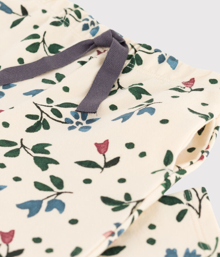 Pantal&oacute;n de felpa con estampado para beb&eacute; crudo/multicolor