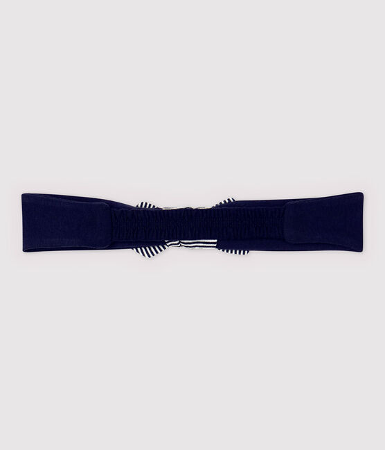 Diadema de algodón de niña azul SMOKING