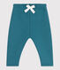 Pantalón de jogging liso de algodón para bebé