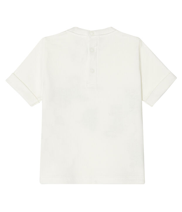 Camiseta de manga corta para beb&eacute; ni&ntilde;o blanco