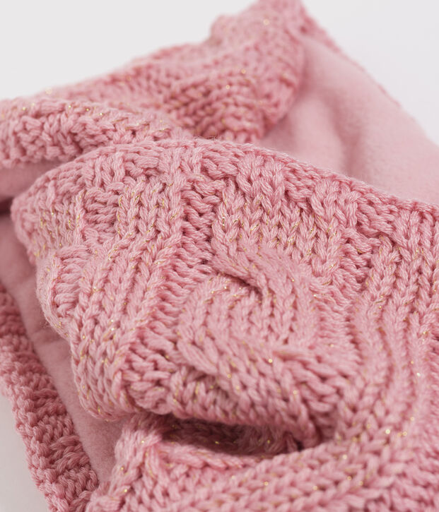 Cuello infantil para ni&ntilde;a rosa/amarillo