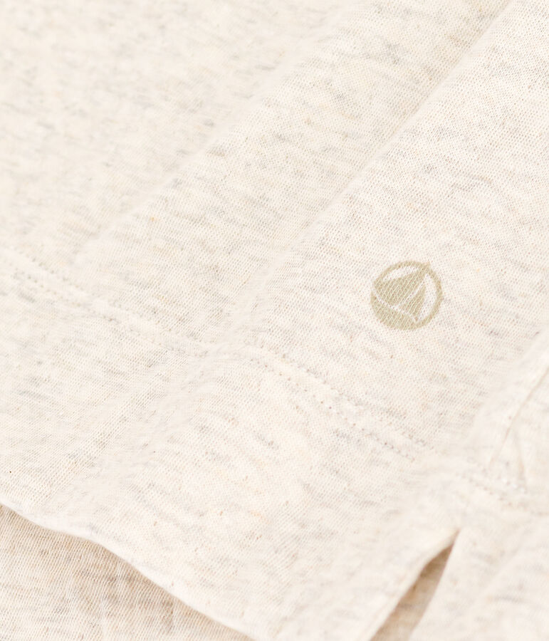 Camiseta la Boxy de algod&oacute;n de mujer beige MONTELIMAR CHINE