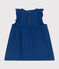 Vestido sin mangas de algodón/lyocell para bebé azul INCOGNITO