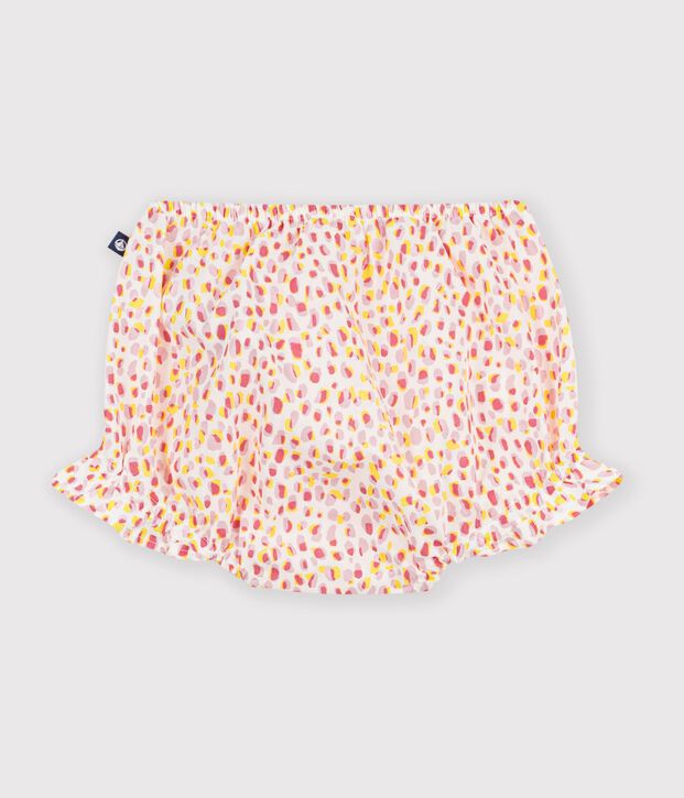 Pololo de algod&oacute;n estampado para beb&eacute; blanco/multicolor