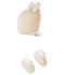 Conjunto de gorrito y patucos para bebé blanco MARSHMALLOW