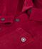 Camisa infantil lisa de pana AMARANTE