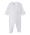 Pijama con corazones estampados para bebé niña blanco ECUME/azul MEDIEVAL