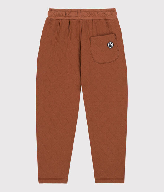 Pantalón de túbico acolchado de niña / niño marron CINA