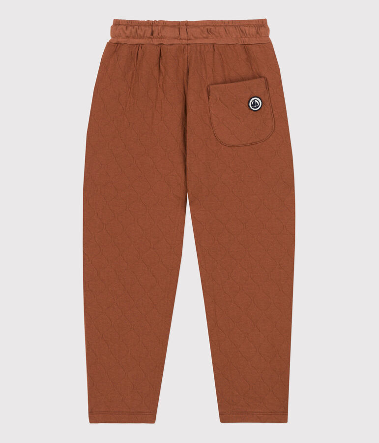 Pantal&oacute;n de t&uacute;bico acolchado de ni&ntilde;a / ni&ntilde;o marron