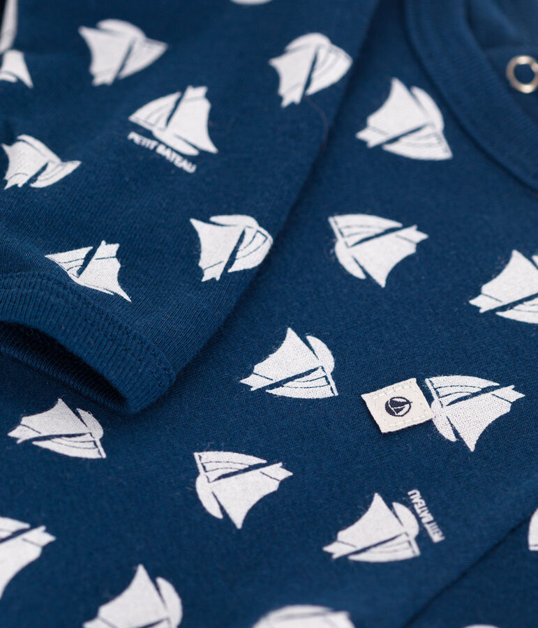 Dors bien en coton b&eacute;b&eacute; azul/blanco