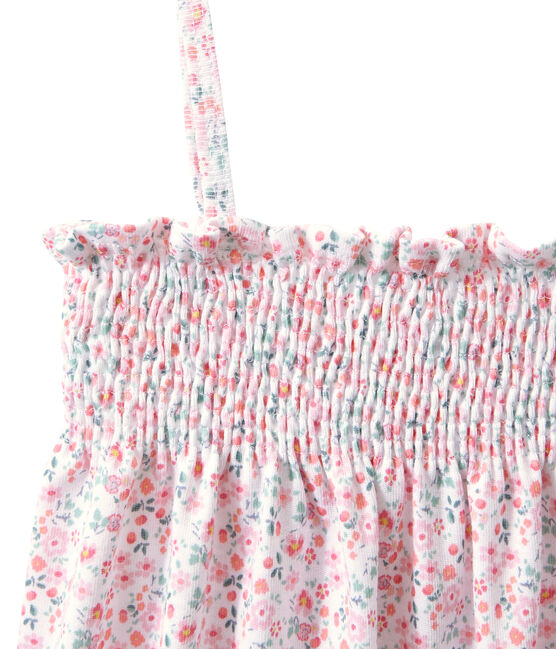 Camisón bordado estampado para niña blanco ECUME/blanco MULTICO