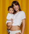 Beb&eacute; y mam&aacute; en blanco