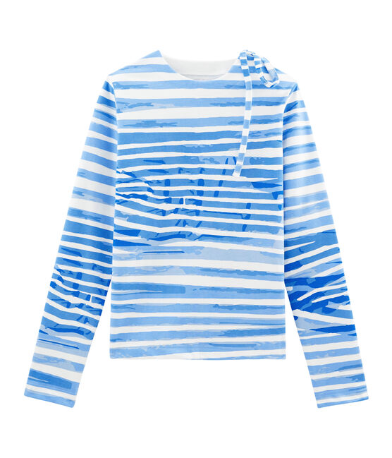 Camiseta marinera blanco MARSHMALLOW/azul BLEU