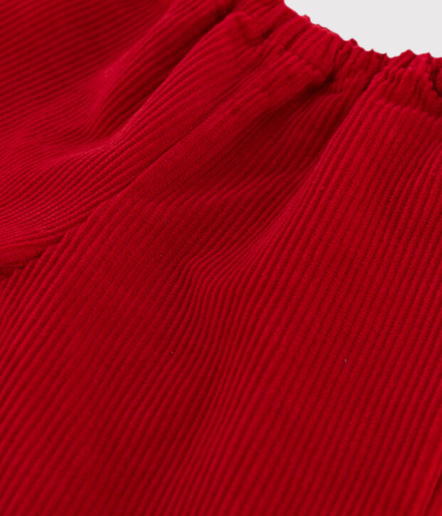Pantal&oacute;n de pana para beb&eacute; rojo