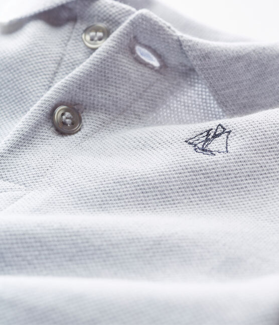 Mono corto polo para bebé niño gris POUSSIERE CHINE
