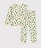 Pijama infantil de tejido de rizo cepillado con estampado de árboles blanco AVALANCHE/ MULTICO