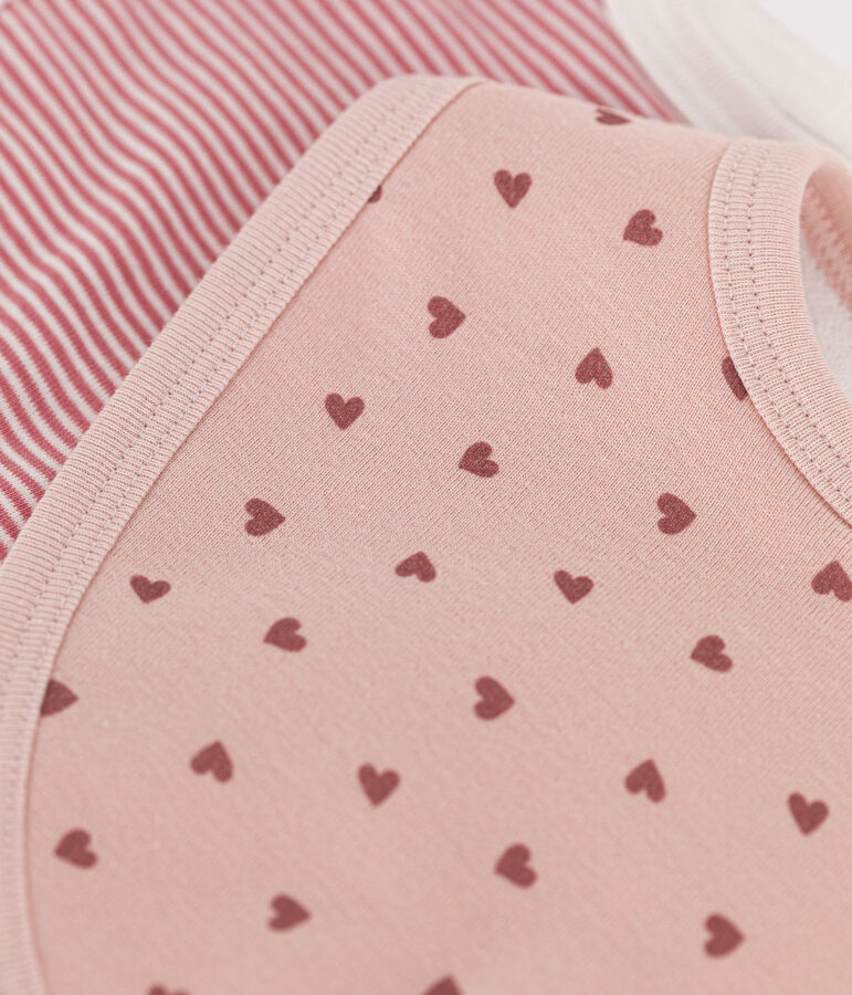 Juego de 2 baberos de algod&oacute;n para beb&eacute; multicolor