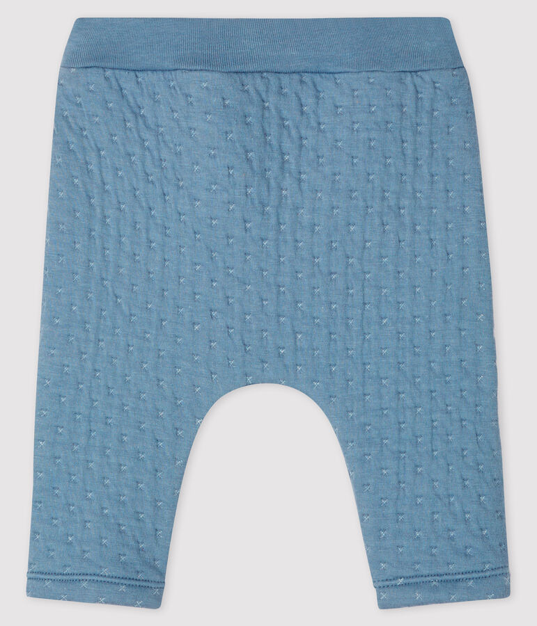 Pantal&oacute;n de t&uacute;bico acolchado para beb&eacute; gris