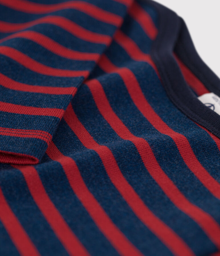 Marinera de algod&oacute;n de ni&ntilde;a/ni&ntilde;o azul/rojo