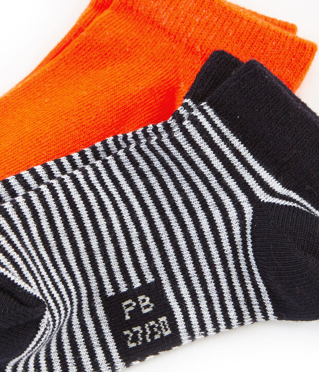 Lote de 2 pares de calcetines infantiles para ni&ntilde;o multicolor