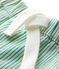Pantalón corto de sarga irresistible de bebé niño blanco MARSHMALLOW/verde GAZON