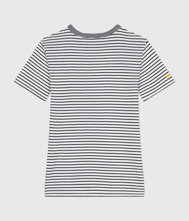 Camiseta L'Iconique Monsieur Madame de algod&oacute;n de mujer blanco/azul