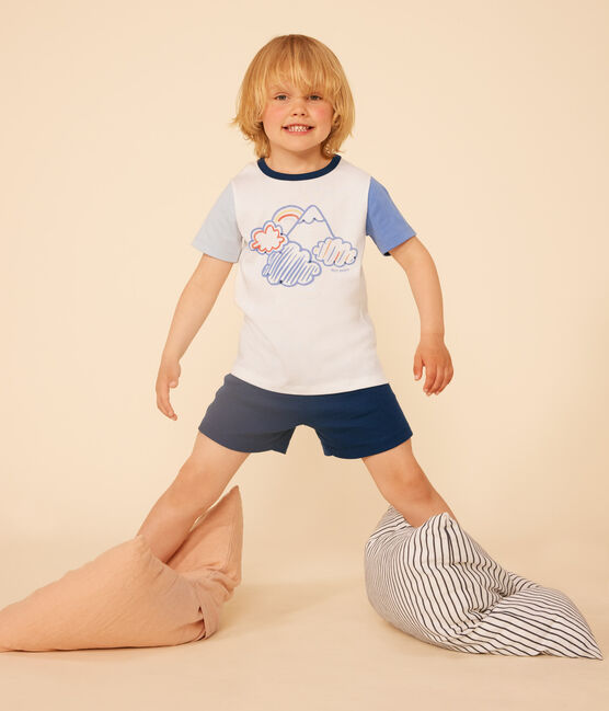 Pijama infantil corto y liso de algodón INCOGNITO/ MULTICO